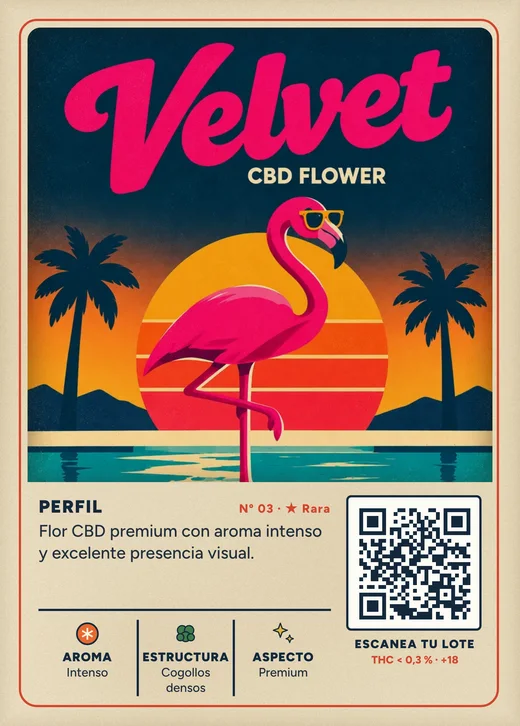 Carta de colección Velvet, Serie Sunset Nº 03